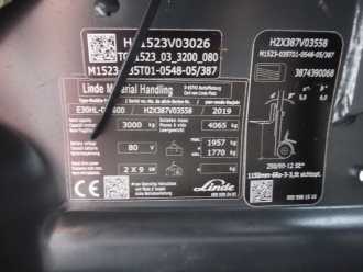Wózki widłowe używane LINDE E30HL-01/600 ELEKTRO VIERRADFRONTSTAPLER (13038391)