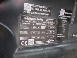 Wózki widłowe używane LINDE E35HL-01 ELEKTRO VIERRADFRONTSTAPLER (12926115)