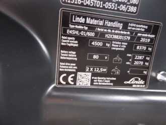 Wózki widłowe używane LINDE E45HL-01/600 ELEKTRO VIERRADFRONTSTAPLER (13050723)
