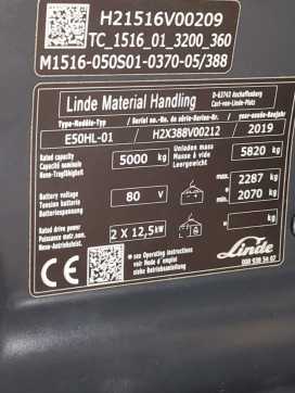 Wózki widłowe używane LINDE E50HL-388-01 ELEKTRO VIERRADFRONTSTAPLER (13004370)