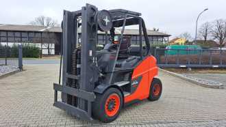 Wózki widłowe używane LINDE E60 ELEKTRO VIERRADFRONTSTAPLER (12876663) backdrop