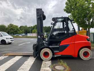 Wózki widłowe używane LINDE E80 ELEKTRO VIERRADFRONTSTAPLER (13027987)