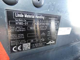 Wózki widłowe używane LINDE H 18 D DIESEL VIERRADFRONTSTAPLER (13076018)