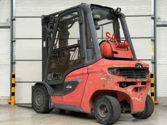 Wózki widłowe używane LINDE H 35T-01 GAS VIERRADFRONTSTAPLER (13066822)