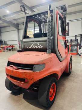 Wózki widłowe używane LINDE H 45 D-04 BR 352 Kabine Zinkenverstellgerät DIESEL VIERRADFRONTSTAPLER (13074821)