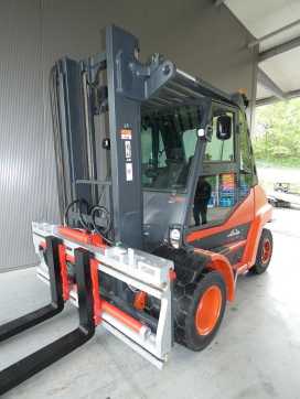 Wózki widłowe używane LINDE H 80 D-03-396 EVO DIESEL VIERRADFRONTSTAPLER (13076040) backdrop