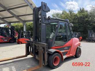 Wózki widłowe używane LINDE H 80 D 03 / 900 DIESEL VIERRADFRONTSTAPLER (13061078) backdrop