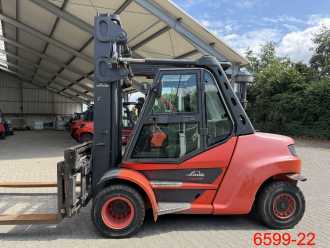 Wózki widłowe używane LINDE H 80 D 03 / 900 DIESEL VIERRADFRONTSTAPLER (13061078)