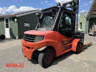Wózki widłowe używane LINDE H 80 D 03 / 900 DIESEL VIERRADFRONTSTAPLER (13061078)
