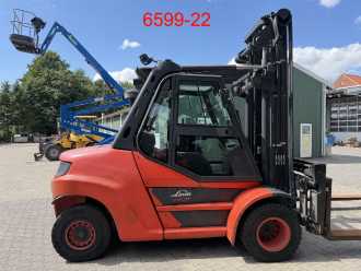 Wózki widłowe używane LINDE H 80 D 03 / 900 DIESEL VIERRADFRONTSTAPLER (13061078)
