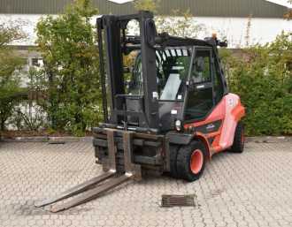 Wózki widłowe używane LINDE H 80 D/900 EVO 396-03 DIESEL VIERRADFRONTSTAPLER (13068147) backdrop