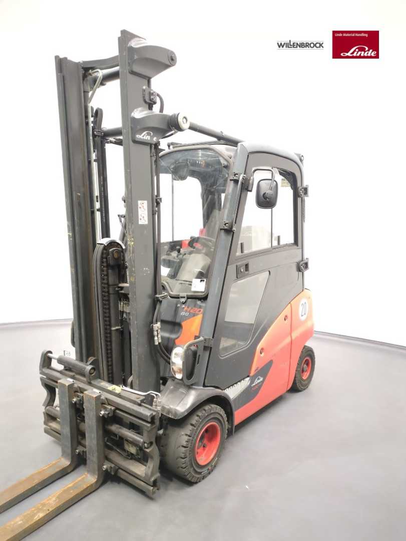 Wózki widłowe używane LINDE H20T-391-01 GAS VIERRADFRONTSTAPLER (13026942)