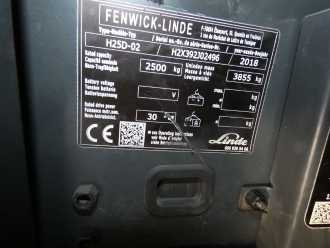 Wózki widłowe używane LINDE H25D -02-392 DIESEL VIERRADFRONTSTAPLER (13076032)