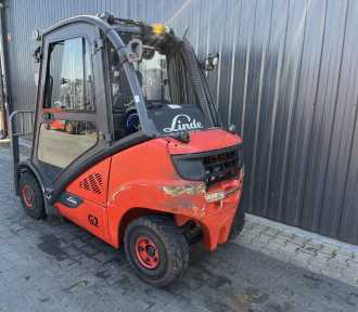 Wózki widłowe używane LINDE H25T-02 ELEKTRO VIERRADFRONTSTAPLER (13038498)