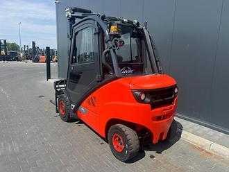 Wózki widłowe używane LINDE H35D-02 DIESEL VIERRADFRONTSTAPLER (13040826)