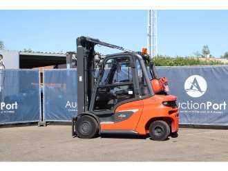 Wózki widłowe używane LINDE H35T-01 GAS VIERRADFRONTSTAPLER (13041329)