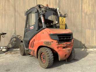 Wózki widłowe używane LINDE H40D-01 DIESEL VIERRADFRONTSTAPLER (13036481)