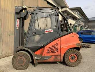 Wózki widłowe używane LINDE H40D-01 DIESEL VIERRADFRONTSTAPLER (13036481)