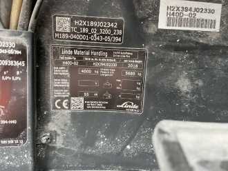 Wózki widłowe używane LINDE H40D-02 DIESEL VIERRADFRONTSTAPLER (13058988)
