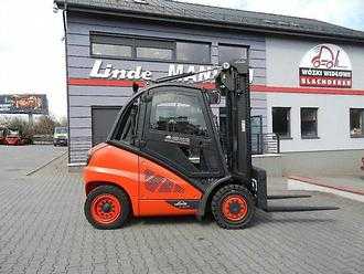 Wózki widłowe używane LINDE H40D-02 Stabau sideshift fork positioner DIESEL VIERRADFRONTSTAPLER (12999459)