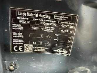 Wózki widłowe używane LINDE H45D DIESEL VIERRADFRONTSTAPLER (12973750)