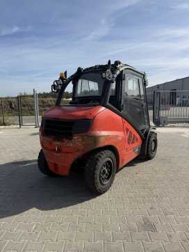 Wózki widłowe używane LINDE H50D-02 Containerfähig DIESEL VIERRADFRONTSTAPLER (13067508)