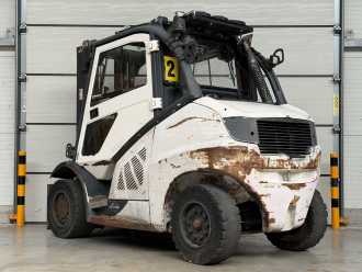 Wózki widłowe używane LINDE H50D-02 DIESEL VIERRADFRONTSTAPLER (13040442)