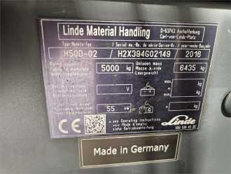 Wózki widłowe używane LINDE H50D DIESEL VIERRADFRONTSTAPLER (13023310)
