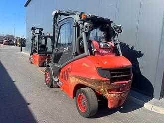 Wózki widłowe używane LINDE H50T-02 GAS VIERRADFRONTSTAPLER (13027611)