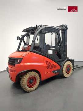 Wózki widłowe używane LINDE H50T-394-02 GAS VIERRADFRONTSTAPLER (13037977)
