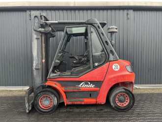 Wózki widłowe używane LINDE H60D-02 DIESEL VIERRADFRONTSTAPLER (13044617)