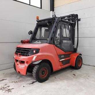 Wózki widłowe używane LINDE H80/900D DIESEL VIERRADFRONTSTAPLER (13068180)