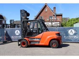 Wózki widłowe używane LINDE H80D-01/1100 DIESEL VIERRADFRONTSTAPLER (13041308)