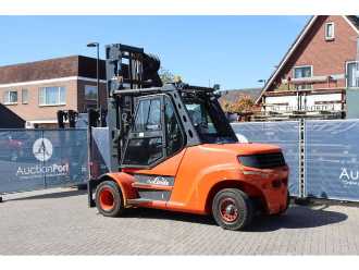 Wózki widłowe używane LINDE H80D-01/1100 DIESEL VIERRADFRONTSTAPLER (13041308)