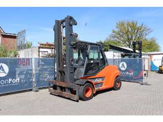 Wózki widłowe używane LINDE H80D-01/1100 DIESEL VIERRADFRONTSTAPLER (13041308)