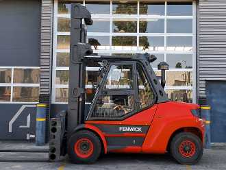 Wózki widłowe używane LINDE H80D-01/900 DIESEL VIERRADFRONTSTAPLER (13046538)