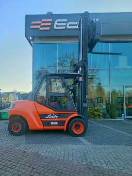 Wózki widłowe używane LINDE H80D-02/900 DIESEL VIERRADFRONTSTAPLER (13005090)