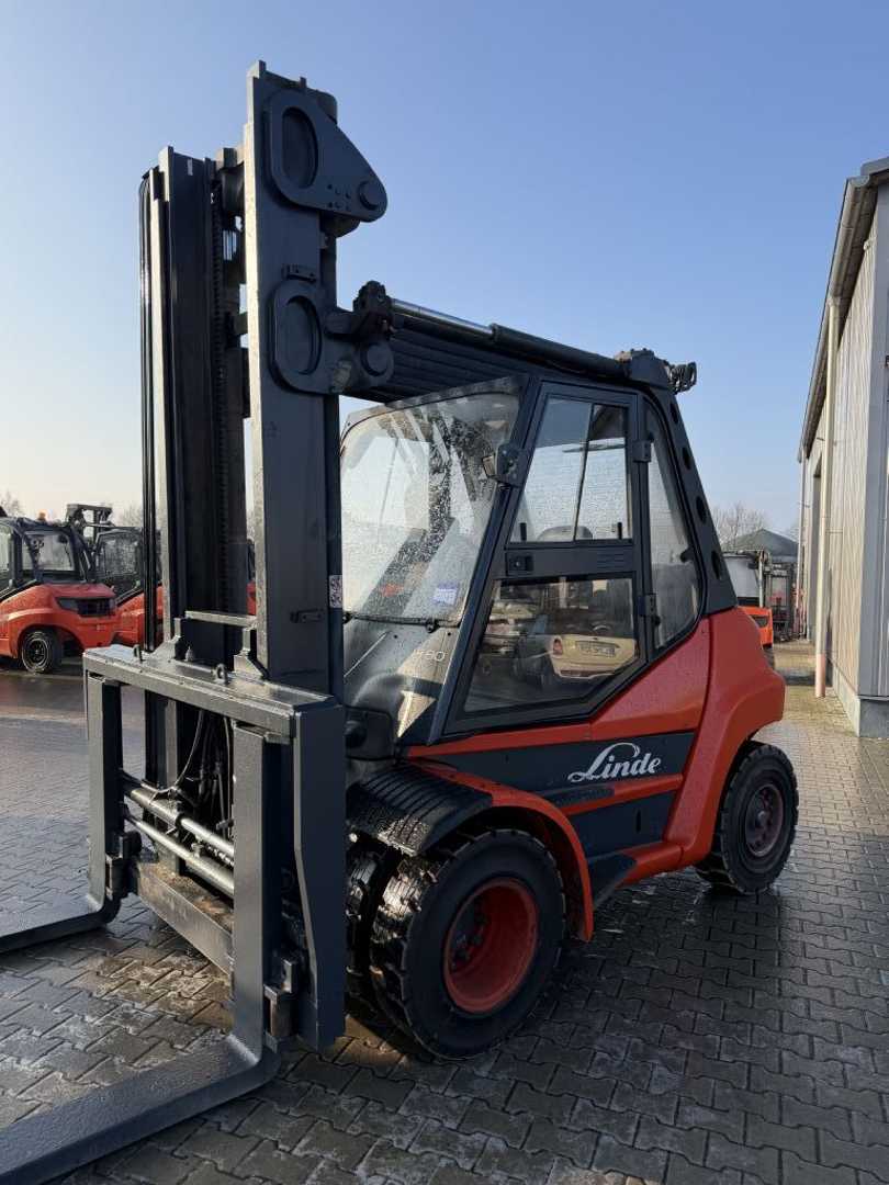 Wózki widłowe używane LINDE H80D-02 DIESEL VIERRADFRONTSTAPLER (13016688)