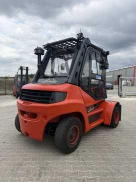 Wózki widłowe używane LINDE H80D-02 DIESEL VIERRADFRONTSTAPLER (13066511)