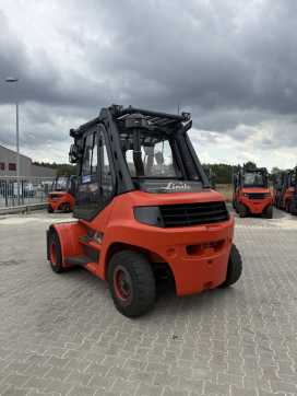 Wózki widłowe używane LINDE H80D-02 DIESEL VIERRADFRONTSTAPLER (13066511)