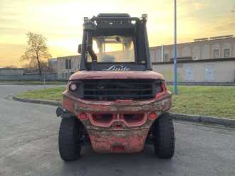 Wózki widłowe używane LINDE H80D-03/1100 DIESEL VIERRADFRONTSTAPLER (13016240)