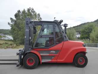 Wózki widłowe używane LINDE H80D-03/1100 DIESEL VIERRADFRONTSTAPLER (13068780)