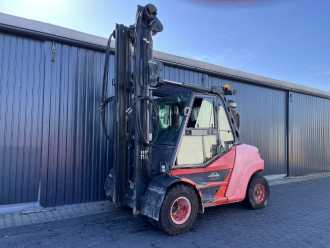 Wózki widłowe używane LINDE H80D-03/900 DIESEL VIERRADFRONTSTAPLER (13070470) backdrop