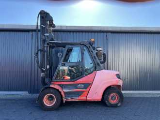 Wózki widłowe używane LINDE H80D-03/900 DIESEL VIERRADFRONTSTAPLER (13070470)