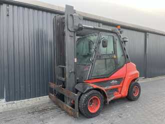 Wózki widłowe używane LINDE H80D-03 DIESEL VIERRADFRONTSTAPLER (13023786) backdrop