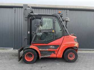Wózki widłowe używane LINDE H80D-03 DIESEL VIERRADFRONTSTAPLER (13023786)