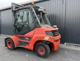 Wózki widłowe używane LINDE H80D-03 DIESEL VIERRADFRONTSTAPLER (13023786)