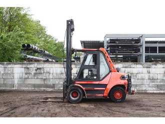 Wózki widłowe używane LINDE H80D-03 DIESEL VIERRADFRONTSTAPLER (13041192)