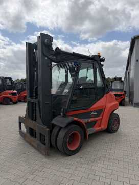 Wózki widłowe używane LINDE H80D-03 DIESEL VIERRADFRONTSTAPLER (13058003) backdrop