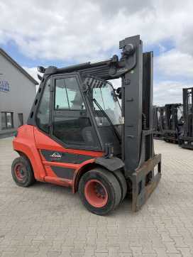 Wózki widłowe używane LINDE H80D-03 DIESEL VIERRADFRONTSTAPLER (13058003)